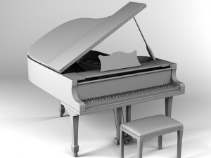 grand piano 3D Model