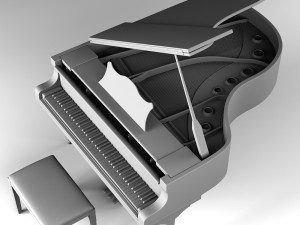 grand piano 3D Model