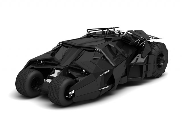 batmobile the tumbler 3D मॉडल .c4d .max .obj .3ds .fbx .stl .blend 