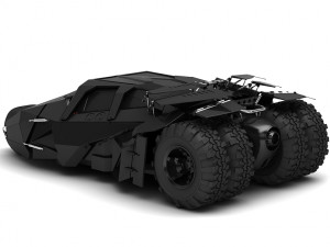 batmobile the tumbler 3D मॉडल
