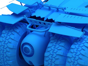 batmobile the tumbler 3D मॉडल