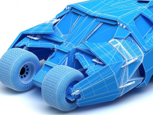 batmobile the tumbler 3D मॉडल