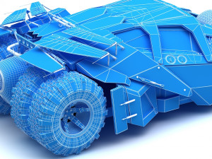 batmobile the tumbler 3D मॉडल