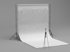camera tripod 3D 모델