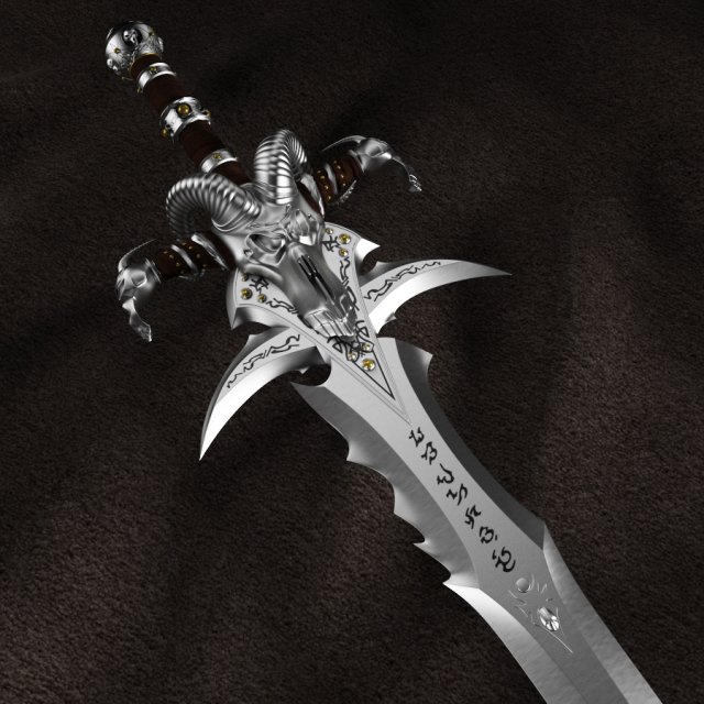 frostmourne the sword of arthas 3D Модель in Рукопашное 3DExport