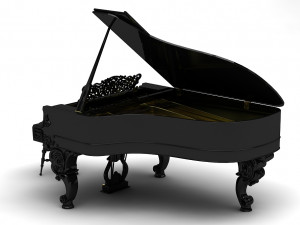grand piano steinway william e limited 3D Model