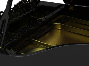 grand piano steinway william e limited 3D Model