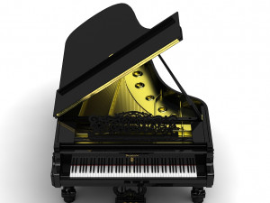 grand piano steinway william e limited 3D Model