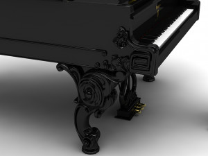 grand piano steinway william e limited 3D Model