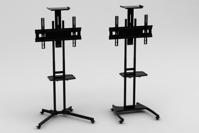 tv bracket Model 3D .c4d .max .obj .3ds .fbx .stl .blend 
