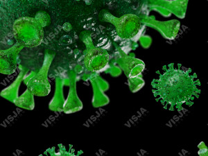 coronavirus sars-cov-2 - green 3D Model