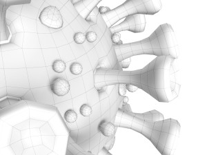 coronavirus sars-cov-2 - green 3D Model
