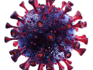 coronavirus sars-cov-2 - viola Modello 3D