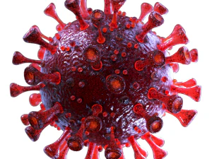 coronavirus sars-cov-2 - rosso Modello 3D