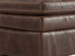 old leather ottoman 3D मॉडल