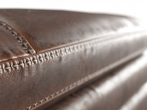 old leather ottoman 3D मॉडल
