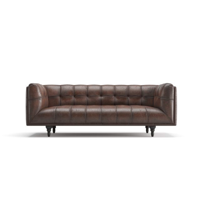 old leather sofa 3D Model .c4d .max .obj .3ds .fbx .stl .blend 