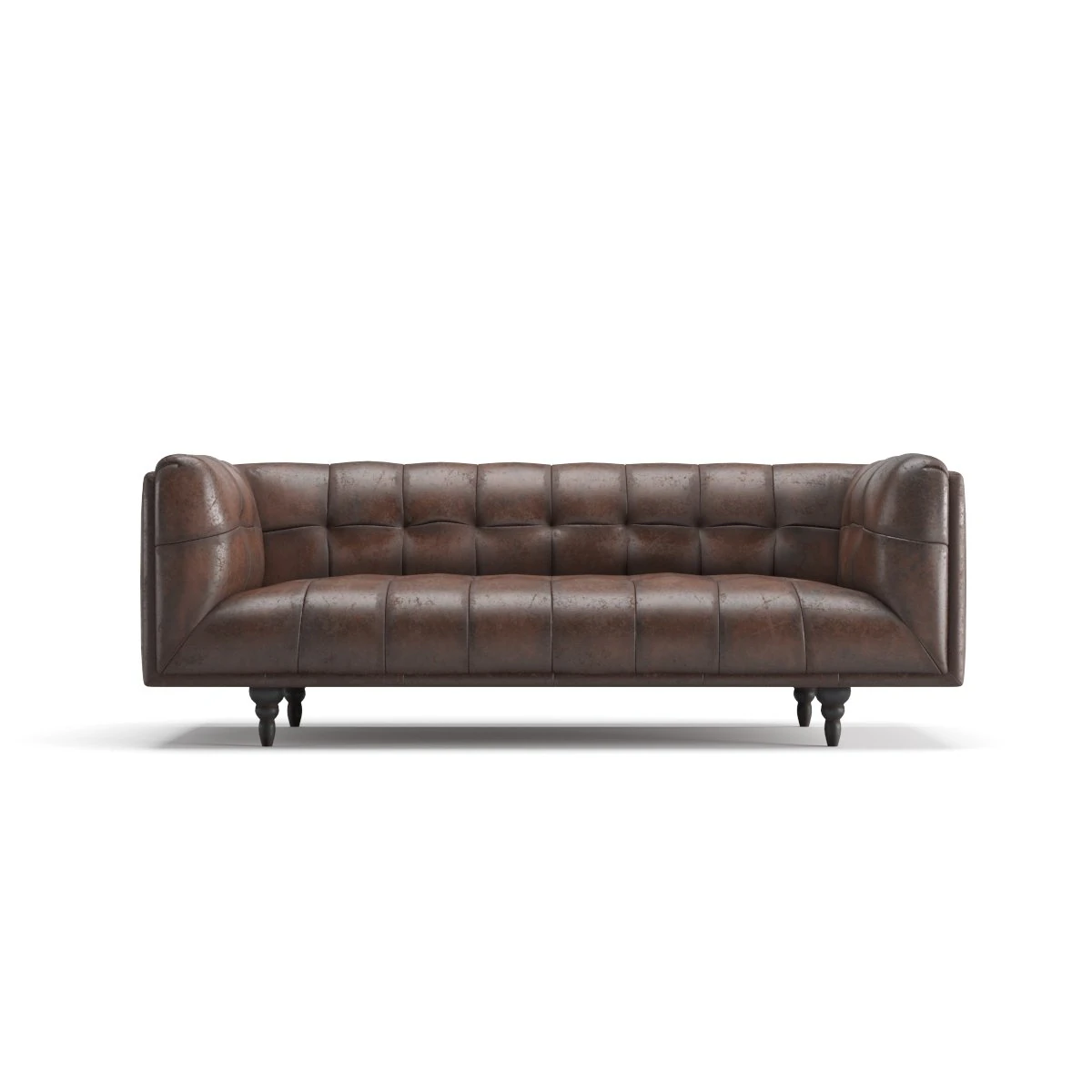 old leather sofa 3D Model .c4d .max .obj .3ds .fbx .stl .blend 