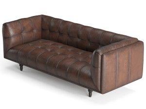 old leather sofa 3D Model
