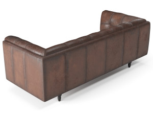 old leather sofa 3D Model
