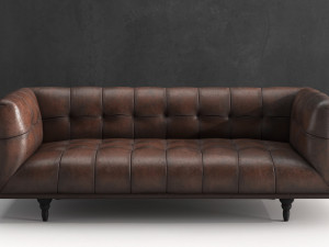 old leather sofa 3D Model