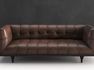 old leather sofa 3D Model