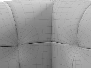 old leather sofa 3D Model