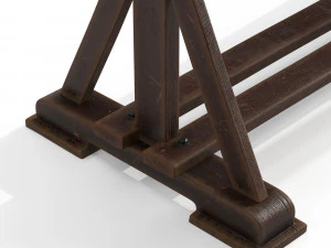 drafting table with black board 3D Model