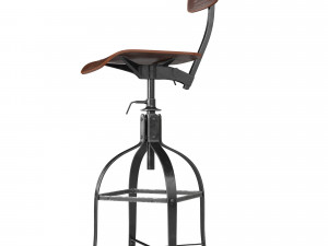 rustic drafting chair 3Dモデル