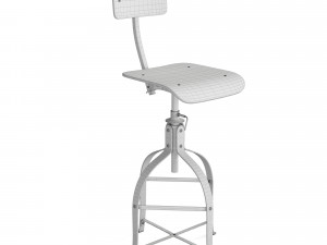 rustic drafting chair 3Dモデル