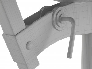 rustic drafting chair 3Dモデル