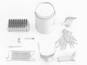 covid-19 medical collection 3D 模型