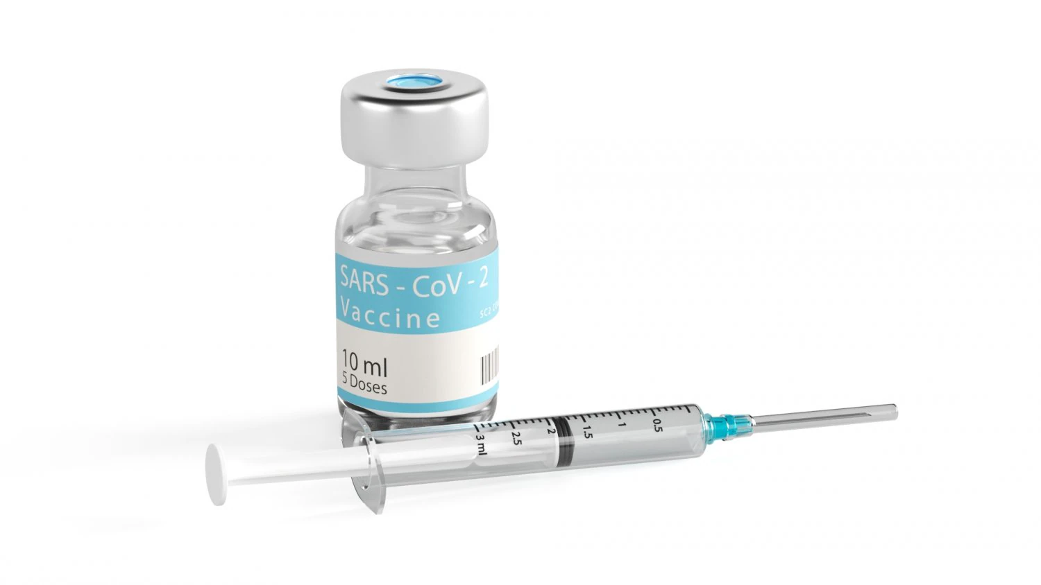 vaccine with syringe 3D Model .c4d .max .obj .3ds .fbx .stl .blend