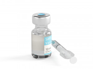 vaccine with syringe Model 3D