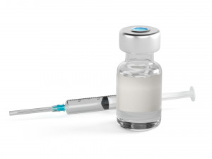 vaccine with syringe Model 3D