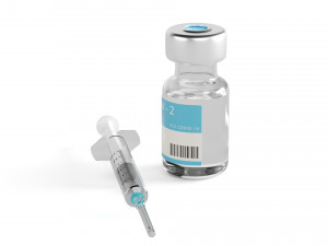 vaccine with syringe Model 3D