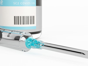 vaccine with syringe Model 3D