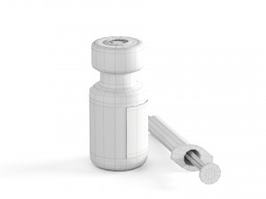 vaccine with syringe Model 3D