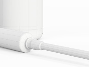 vaccine with syringe Model 3D