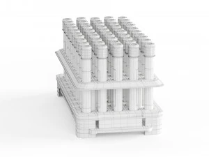 test tubes with blood 3D Model