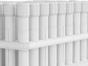 test tubes with blood 3D Model