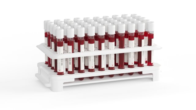 test tubes with blood 3D मॉडल .c4d .max .obj .3ds .fbx .stl .blend 