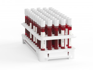 test tubes with blood 3D मॉडल