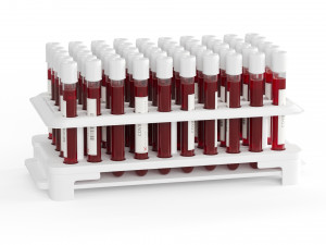 test tubes with blood 3D मॉडल