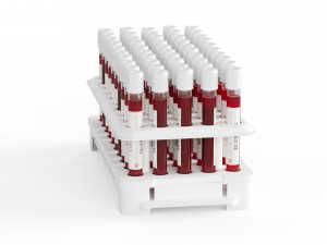 test tubes with blood 3D मॉडल