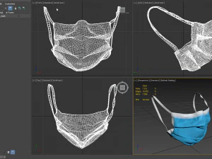 protective medical mask 3D Model