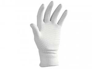 surgical latex gloves 3D Model