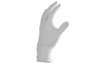 surgical latex gloves 3D मॉडल