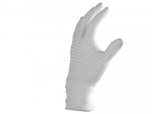 surgical latex gloves 3D Model