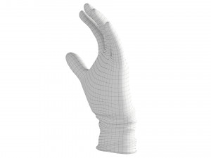 surgical latex gloves 3D मॉडल